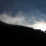 Die Wolken lösen sich auf.